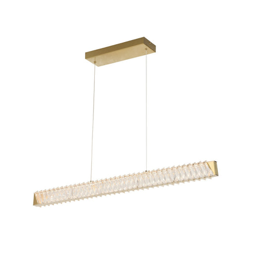 Golden Ratio 37.4" LED Linear Pendant in Satin Gold