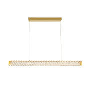 Golden Ratio 43.3" LED Linear Pendant in Satin Gold