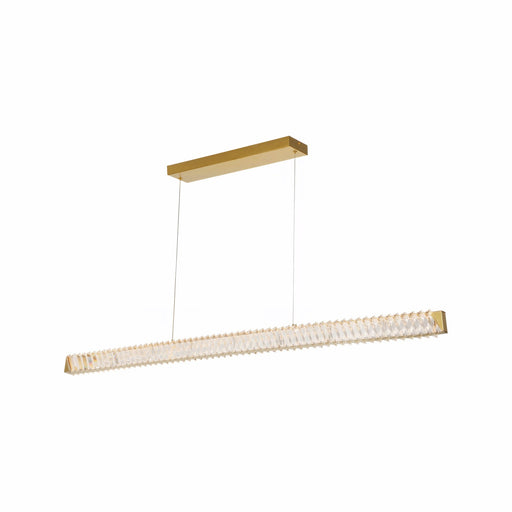 Golden Ratio 59" LED Linear Pendant in Satin Gold