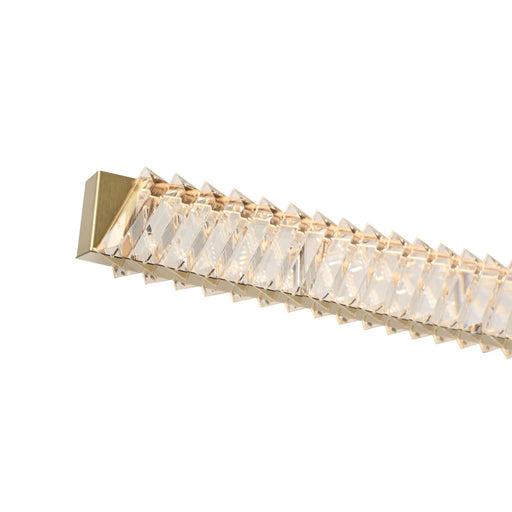Golden Ratio 59" LED Linear Pendant in Satin Gold