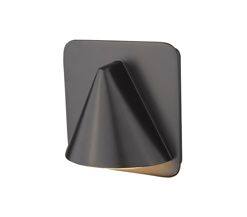 Obelisk 1 Light 6.25" Outdoor Wall Light in Outdoor Rubbed Bronze