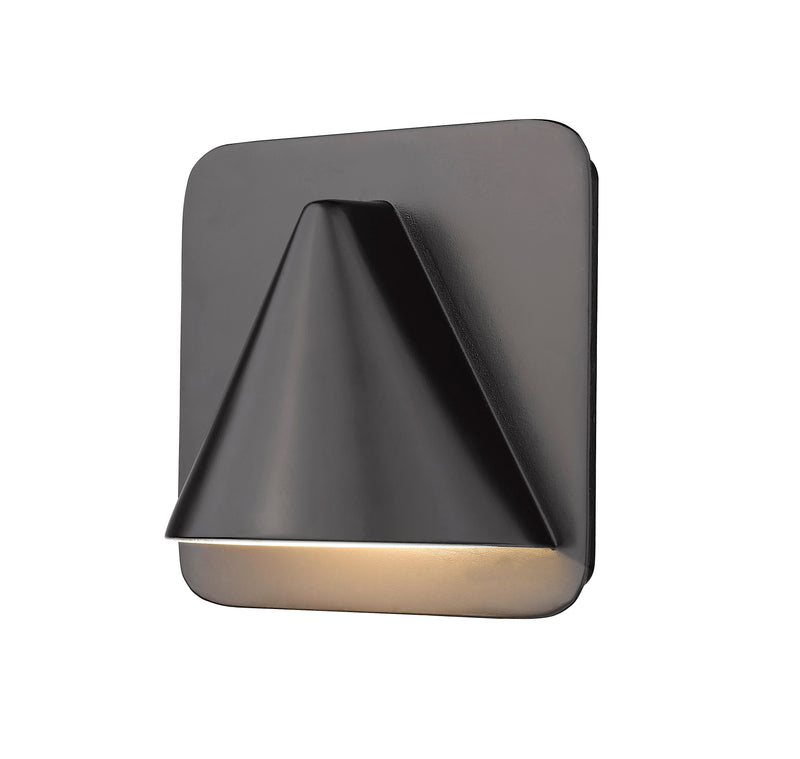 Obelisk 1 Light 6.25" Outdoor Wall Light in Outdoor Rubbed Bronze
