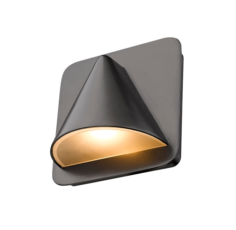 Obelisk 1 Light 6.25" Outdoor Wall Light in Outdoor Rubbed Bronze
