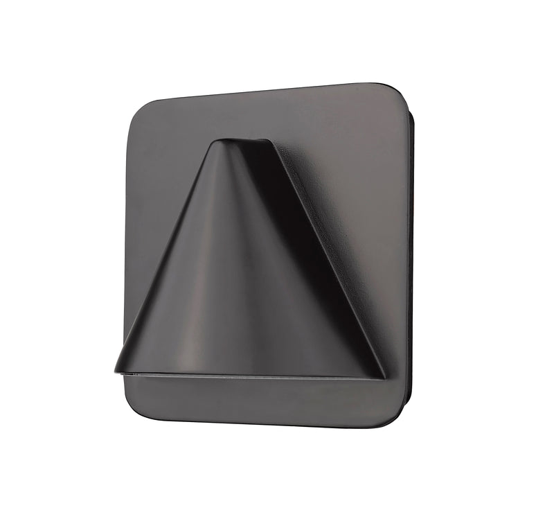 Obelisk 1 Light 6.25" Outdoor Wall Light in Outdoor Rubbed Bronze