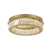 Golden Ratio 16.5" LED Flush Mount in Satin Gold
