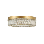 Golden Ratio 16.5" LED Flush Mount in Satin Gold