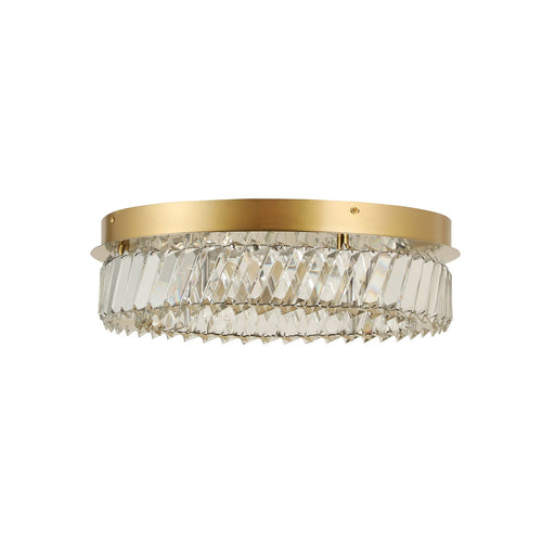 Golden Ratio 16.5" LED Flush Mount in Satin Gold