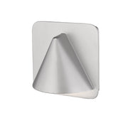 Obelisk 1 Light 6.25" Outdoor Wall Light in Silver