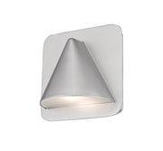 Obelisk 1 Light 6.25" Outdoor Wall Light in Silver