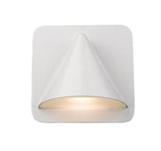 Obelisk 1 Light 6.25" Outdoor Wall Light in White