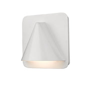 Obelisk 1 Light 6.25" Outdoor Wall Light in White