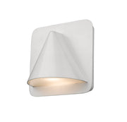 Obelisk 1 Light 6.25" Outdoor Wall Light in White