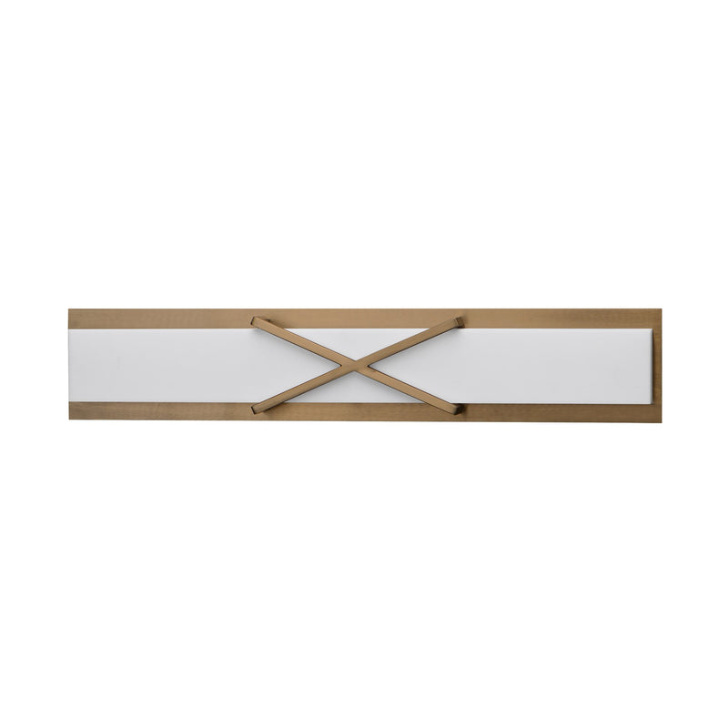 Dexter 30" LED Bath Vanity Light in Natural Aged Brass