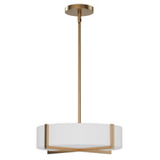 Dexter 13" LED Pendant in Natural Aged Brass
