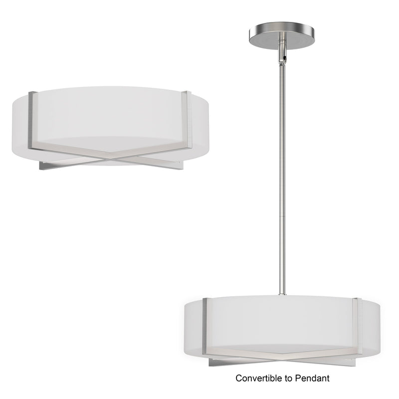 Dexter 13" LED Pendant in Satin Nickel