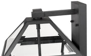 Talbot 3 Light 10" Outdoor Wall Light in Black