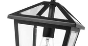 Talbot 1 Light 8.25" Outdoor Chain Mount Ceiling Fixture in Black