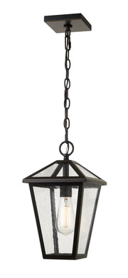 Talbot 1 Light 8.25" Outdoor Chain Mount Ceiling Fixture in Oil Rubbed Bronze