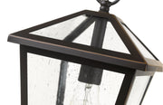 Talbot 1 Light 8.25" Outdoor Chain Mount Ceiling Fixture in Oil Rubbed Bronze