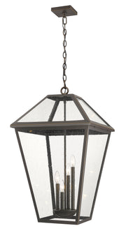 Talbot 4 Light 19.5" Outdoor Chain Mount Ceiling Fixture in Oil Rubbed Bronze