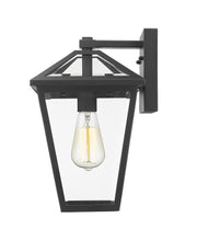 Talbot 1 Light 8.25" Outdoor Wall Light in Black