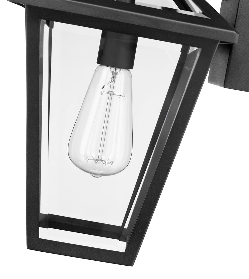 Talbot 1 Light 8.25" Outdoor Wall Light in Black