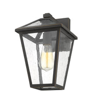 Talbot 1 Light 8.25" Outdoor Wall Light in Oil Rubbed Bronze