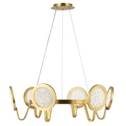 Sherlock 6-Light 32" Pendant in Satin Brass