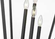 Talbot 4 Light 19.5" Outdoor Post Mount Fixture in Black, Post Top Only, Round Fitter