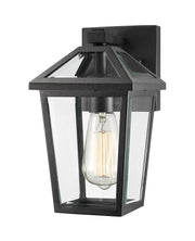 Talbot 1 Light 7" Outdoor Wall Light in Black