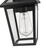 Talbot 1 Light 7" Outdoor Wall Light in Black