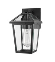 Talbot 1 Light 7" Outdoor Wall Light in Black