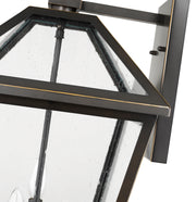 Talbot 3 Light 12.25" Outdoor Wall Light in Oil Rubbed Bronze