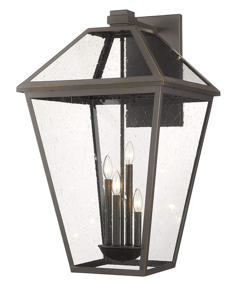 Talbot 4 Light 19.5" Outdoor Wall Light in Oil Rubbed Bronze