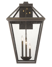Talbot 4 Light 19.5" Outdoor Wall Light in Oil Rubbed Bronze