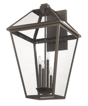 Talbot 4 Light 19.5" Outdoor Wall Light in Oil Rubbed Bronze