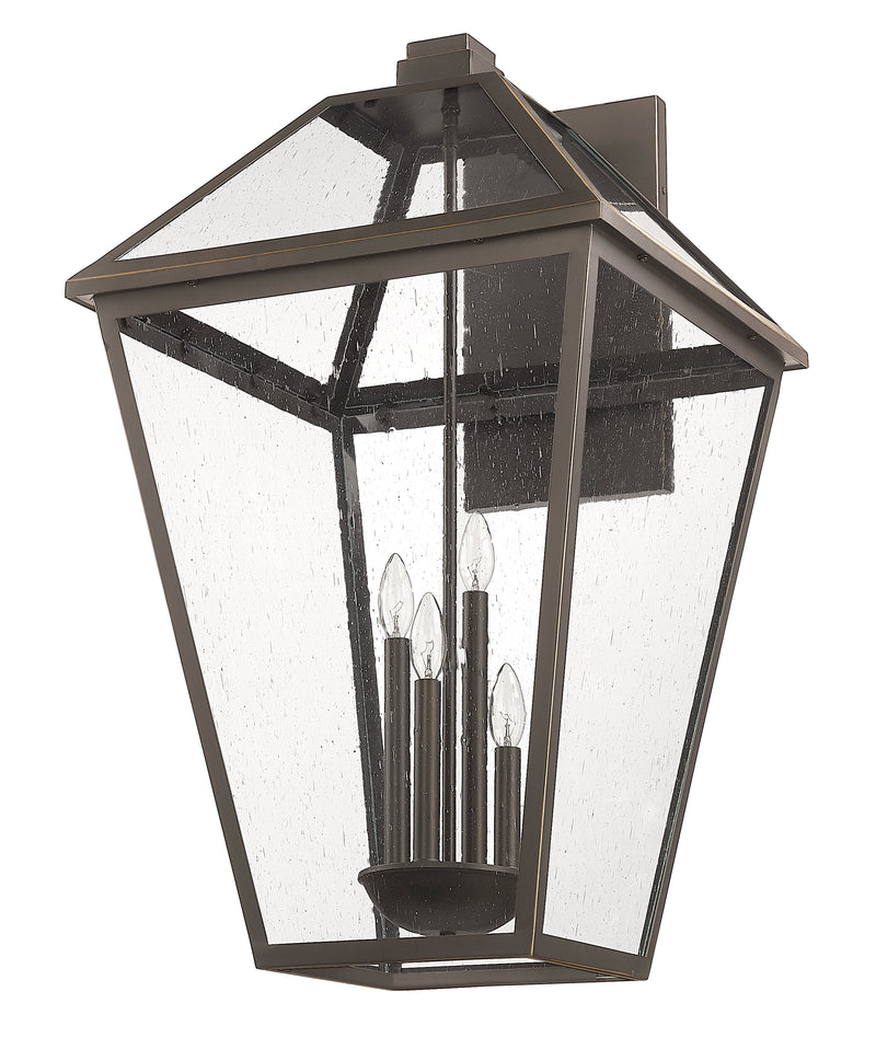 Talbot 4 Light 19.5" Outdoor Wall Light in Oil Rubbed Bronze
