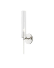 Bellings Wall Sconce in Polished Nickel / Clear
