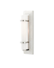 Bruneau Wall Sconce in Natural / White / Polished Nickel