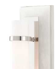 Bruneau Wall Sconce in Natural / White / Polished Nickel