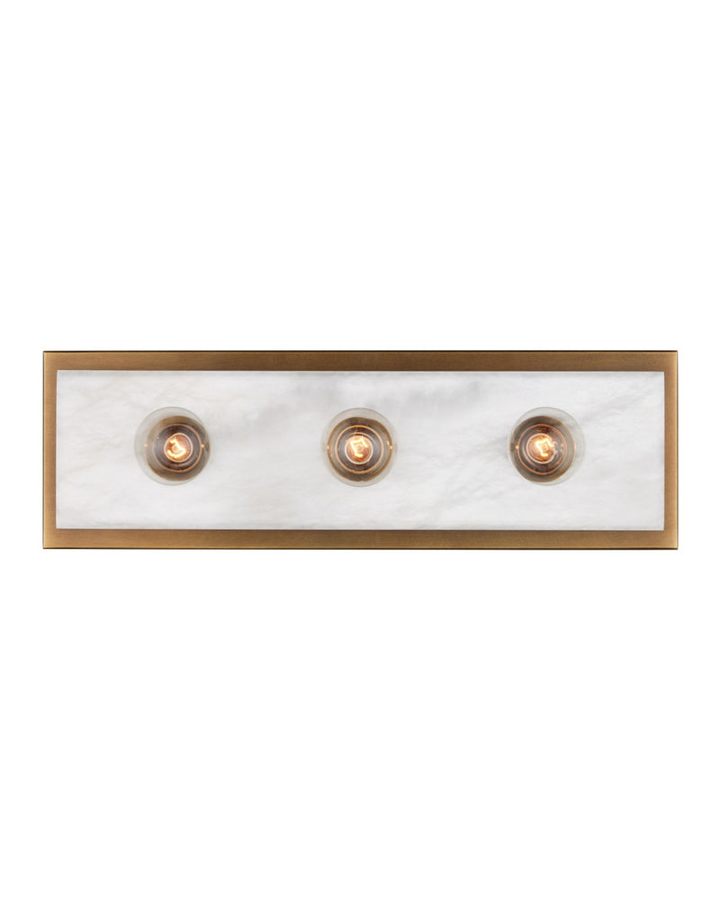 Berdine 3-Light Medium Vanity Light in Natural / Antique Brass