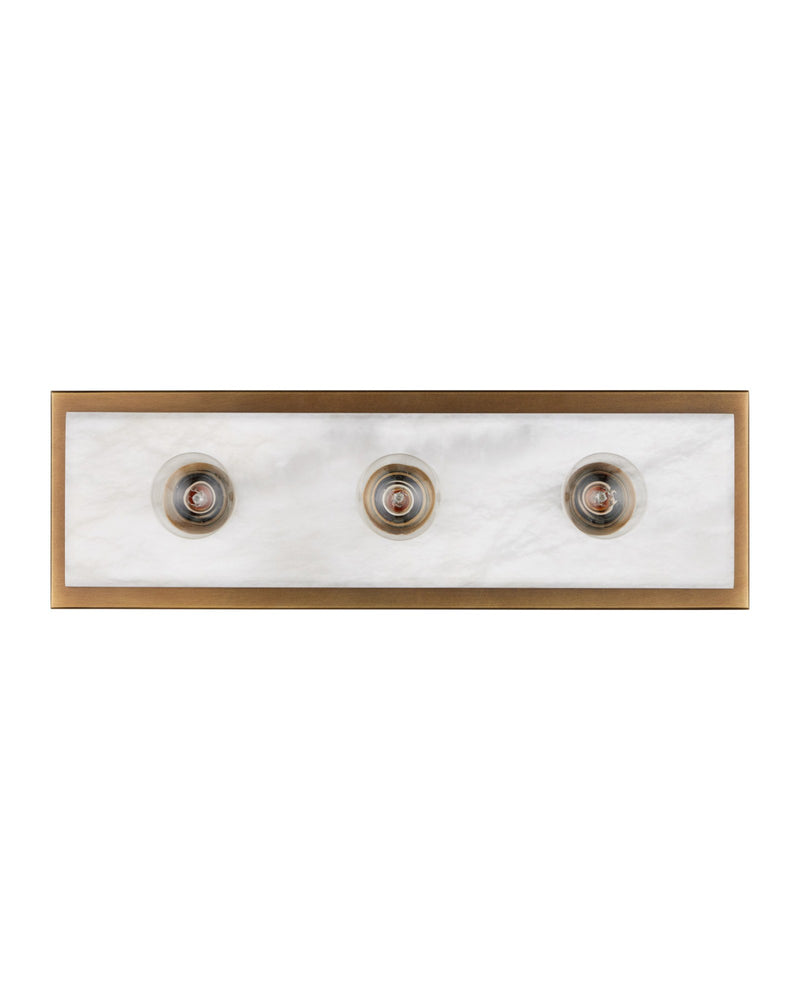 Berdine 3-Light Medium Vanity Light in Natural / Antique Brass