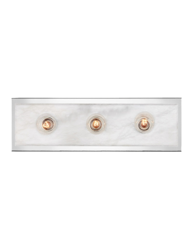 Berdine 3-Light Medium Vanity Light in Natural / Polished Nickel
