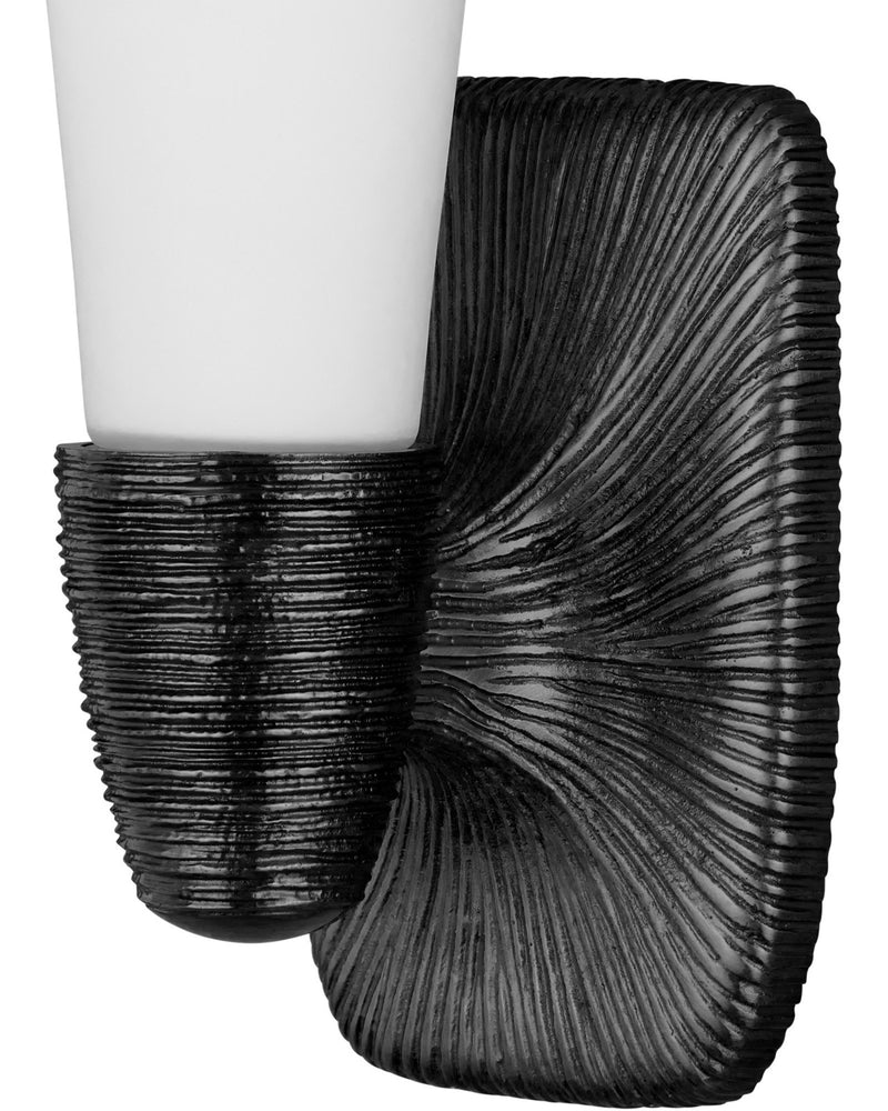 Bonaz Bath Wall Sconce in Opaque White / Oil Rubbed Bronze