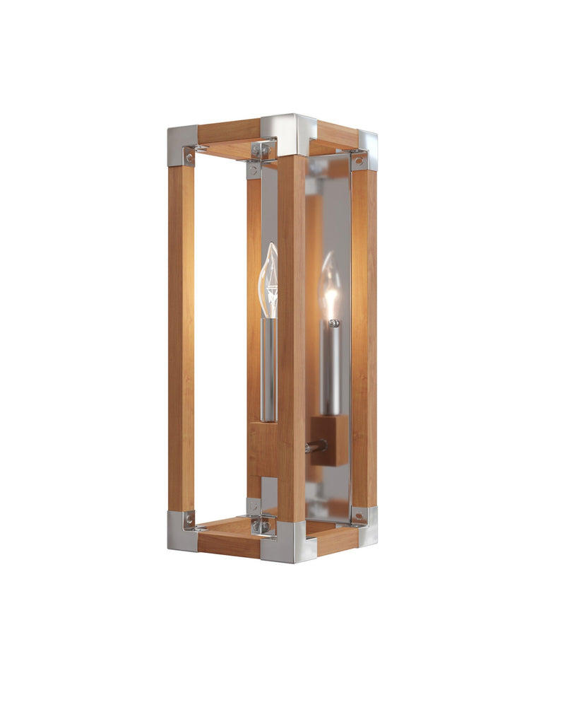 Boyd Wall Sconce in Natural / Polished Nickel