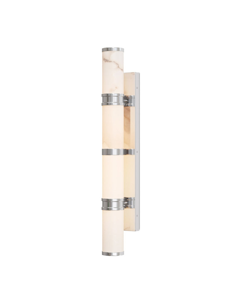Brenham Large Wall Sconce in Natural / Nickel