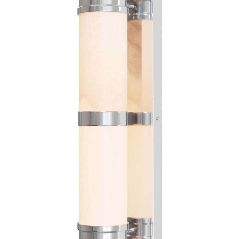Brenham Large Wall Sconce in Natural / Nickel