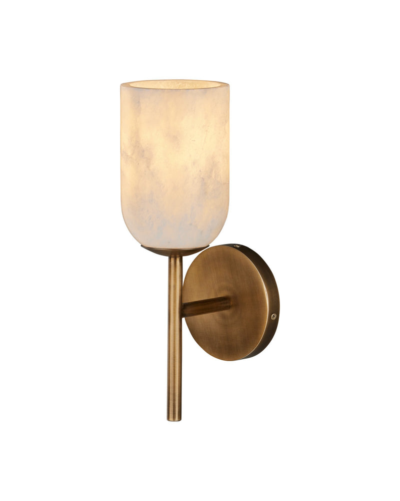 Belmont Wall Sconce in Natural / Antique Brass