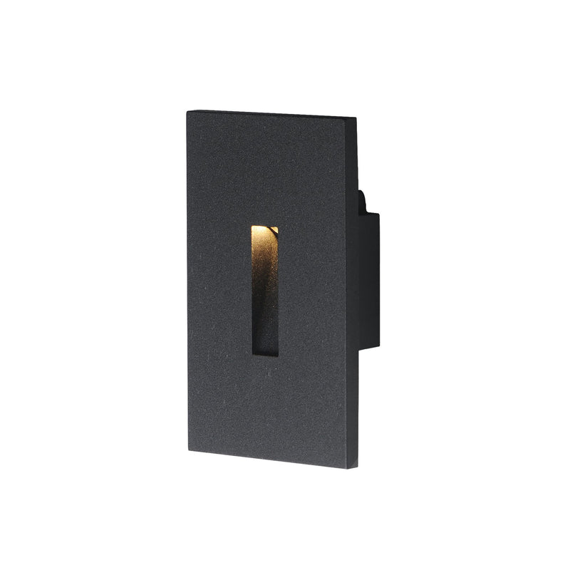Path Vertical LED Step Light in Black