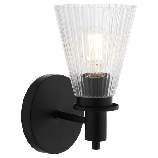 Lawton 1 Light Wall Sconce in Matte Black